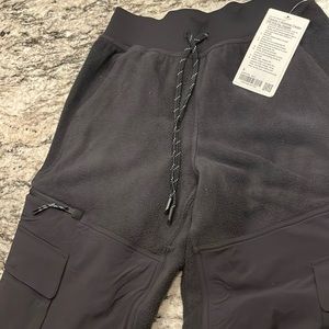 Lulu fleece ripstop cargo jogger